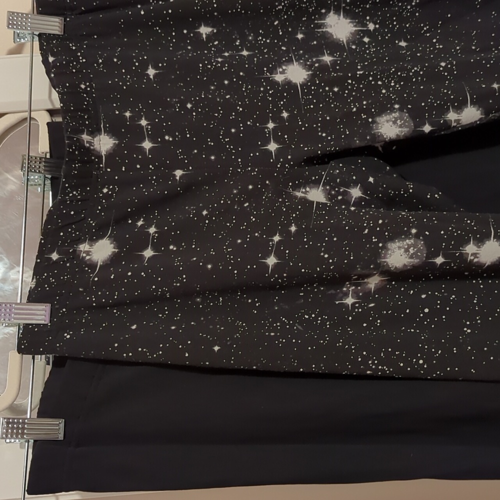 LANDS END two pairs girls' leggings XL 14-16 NWOT